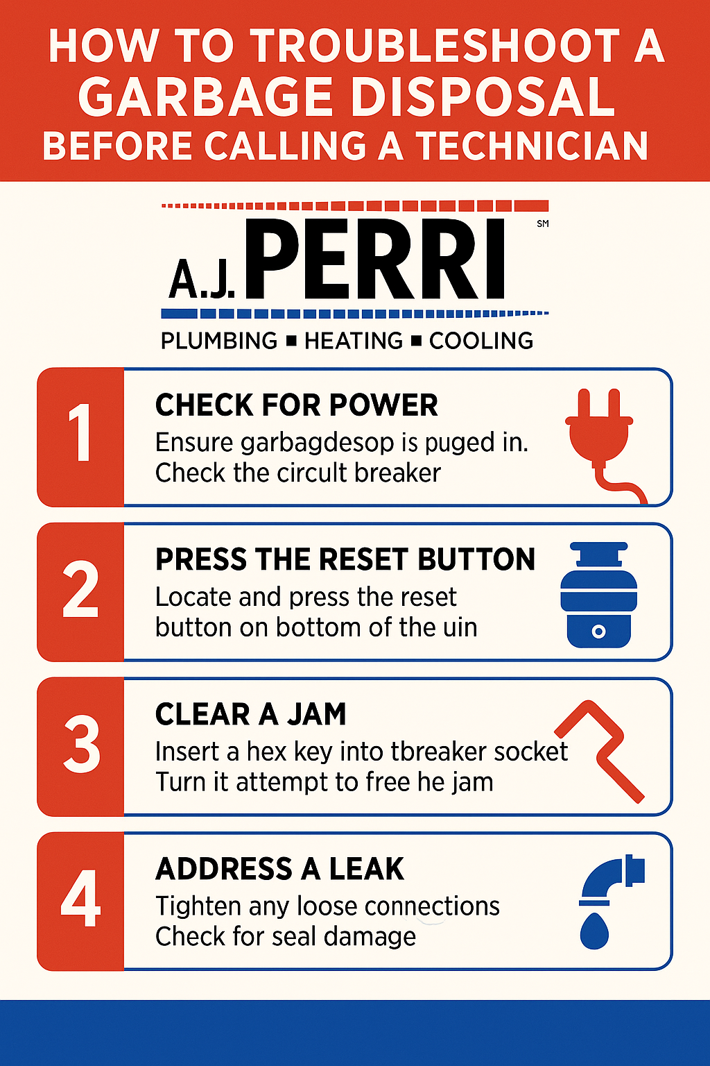 how to troubleshoot a garbage disposal before calling a technician for garbage disposal installation in new jersey