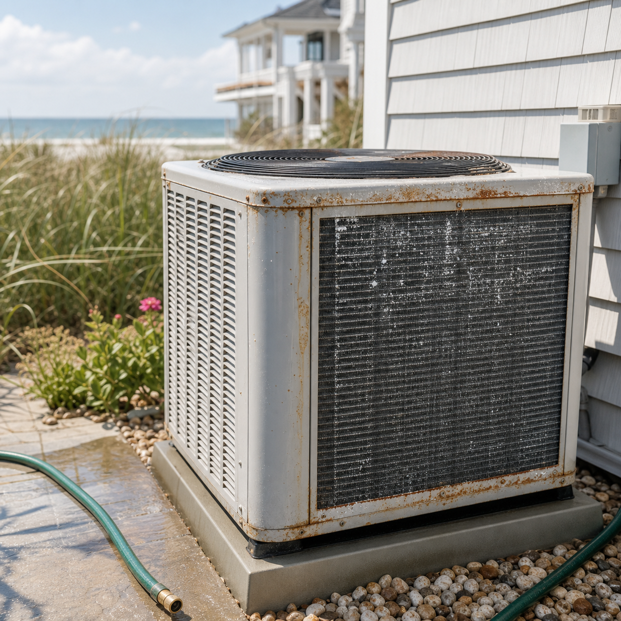 rusty ac unit